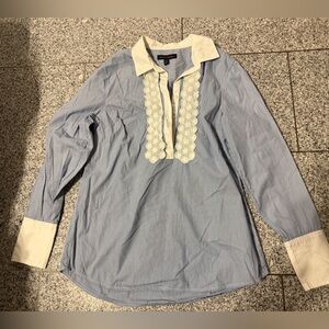 Banana Republic Blue and White Blouse